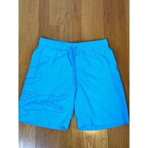 Lacoste Men’s Light Quick-Dry Swim Shorts- Large Crocodile Blue Small
